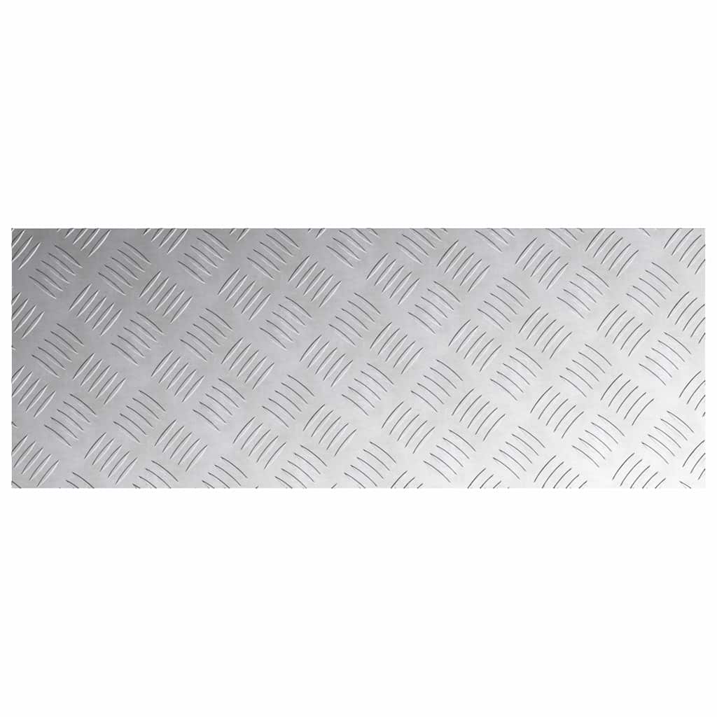 Trinn Rektangulær 4 pcs sølv 80 x 30 cm Aluminium
