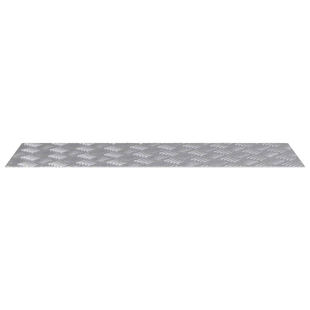 Trinn Rektangulær 2 pcs sølv 90 x 30 cm Aluminium