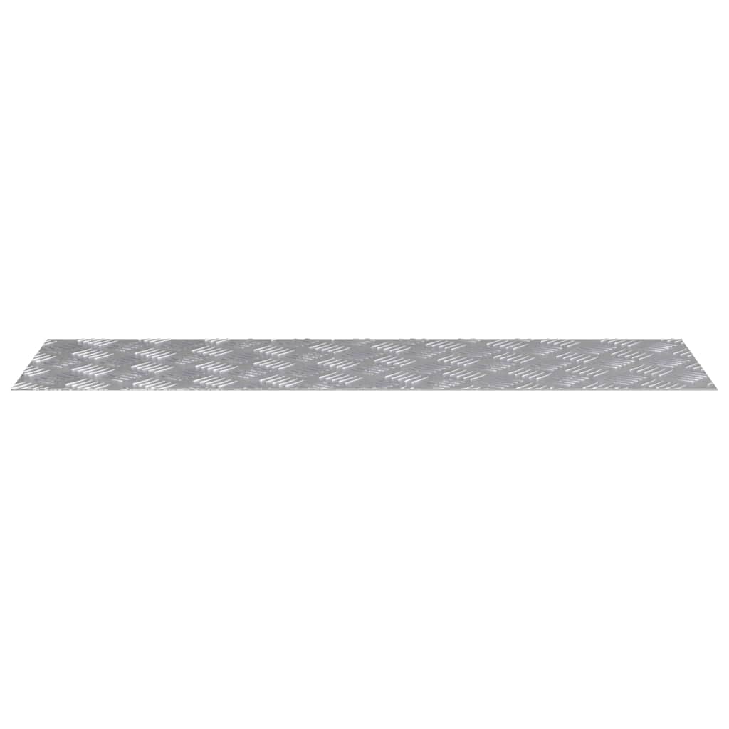 Trinn Rektangulær 2 pcs sølv 100 x 30 cm Aluminium