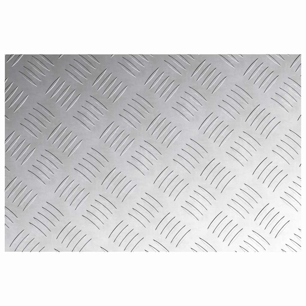 Trinn Rektangulær 4 pcs sølv 60 x 40 cm Aluminium