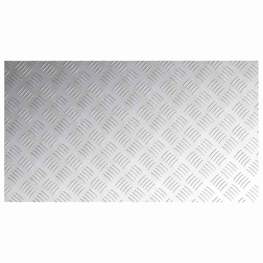 Trinn Rektangulær 2 pcs sølv 90 x 50 cm Aluminium