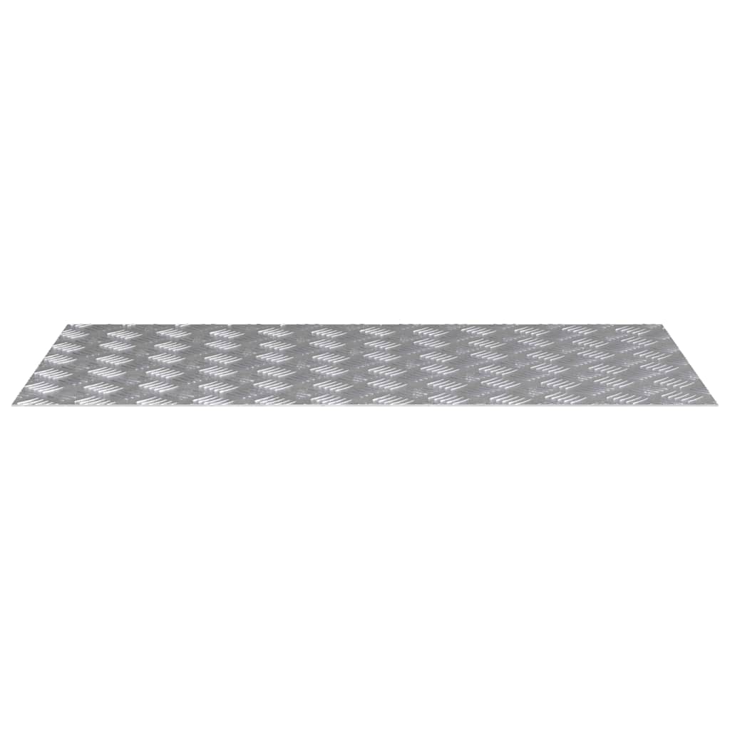 Trinn Rektangulær 2 pcs sølv 100 x 50 cm Aluminium