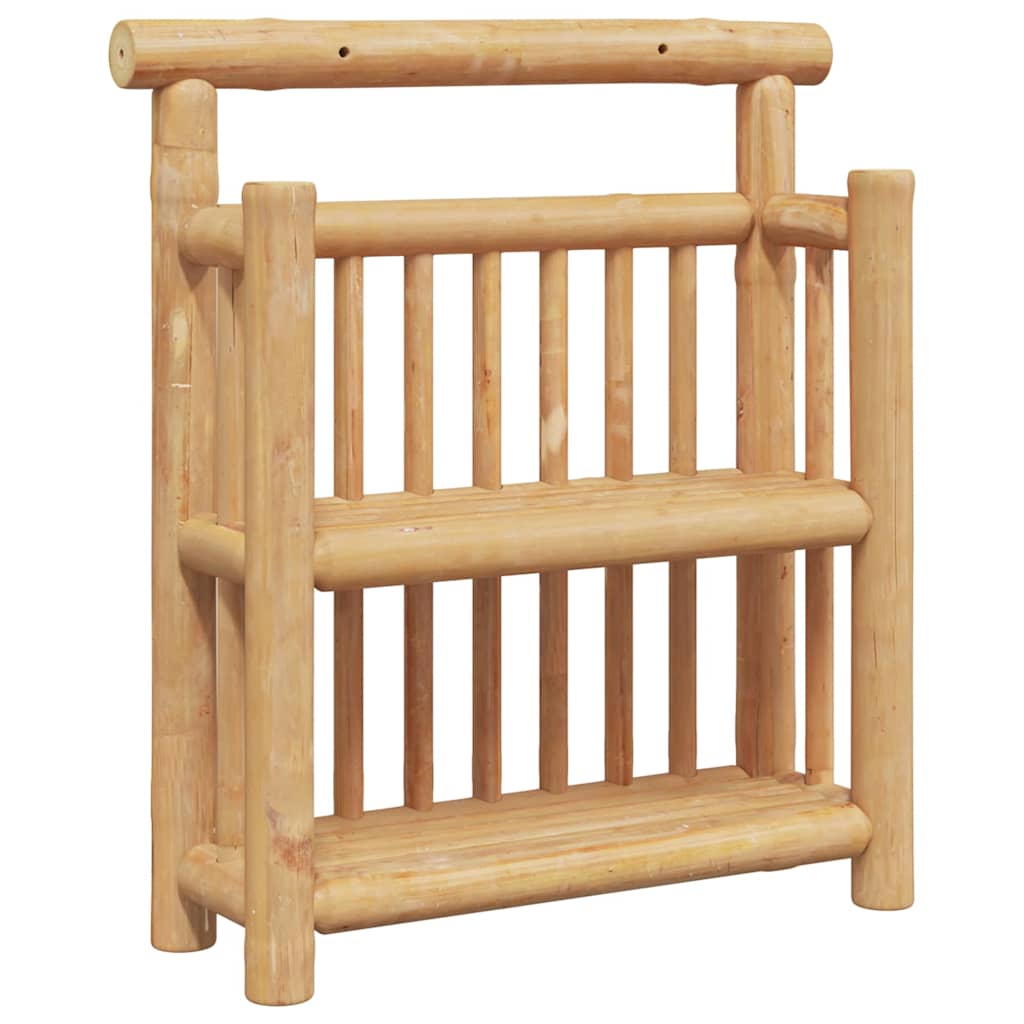 Vegghylle med hylle Veggmontert Naturlig 40 x 13 x 44 cm Bambus