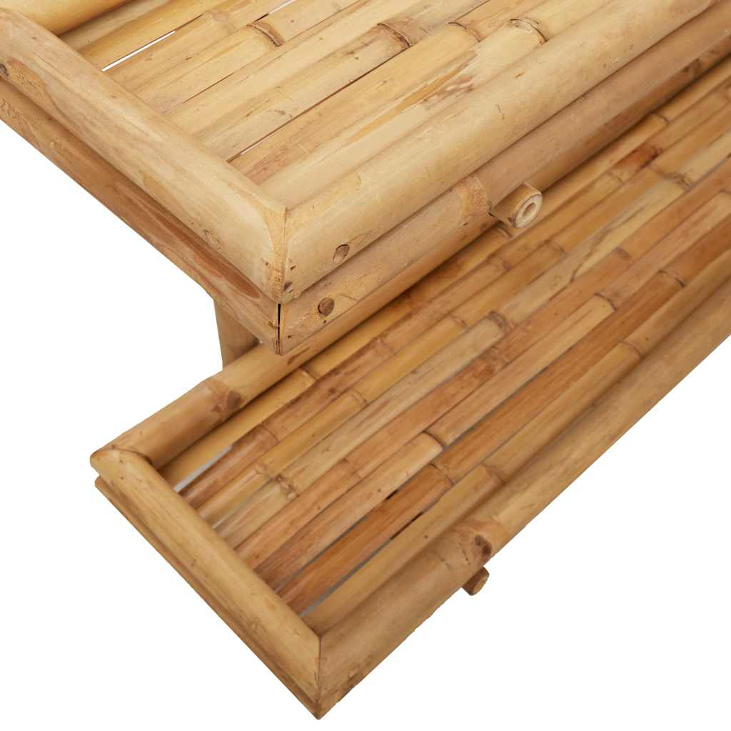 Vegghylle med hylle Veggmontert Brun 39 x 26 x 60 cm Bambus