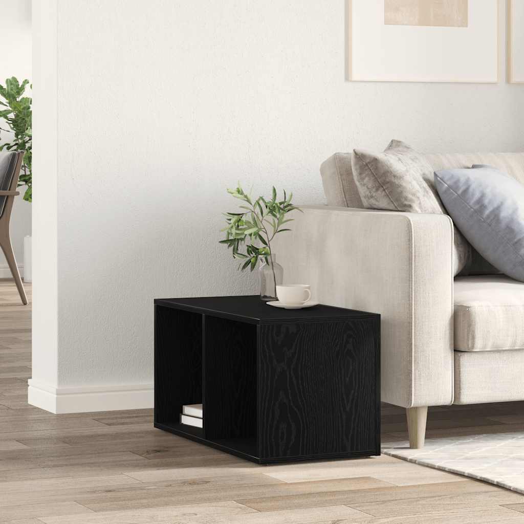 LP Oppbevaringsboks svart eik 71x34x36 cm konstruert tre