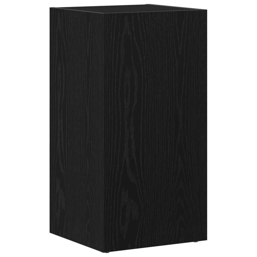 LP Oppbevaringsboks svart eik 71x34x36 cm konstruert tre