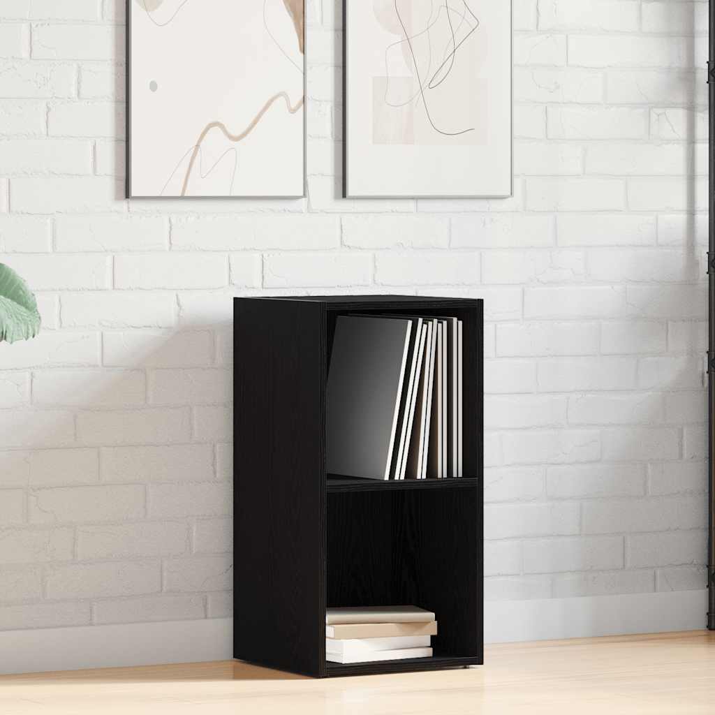 LP Oppbevaringsboks svart eik 71x34x36 cm konstruert tre