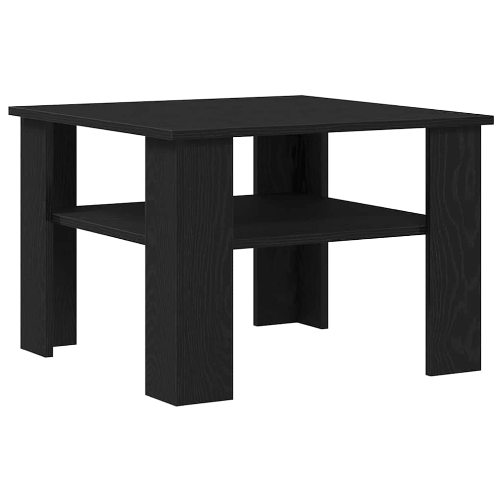 Kaffebord Svart Eik 60 x 60 x 42 cm Konstruert tre
