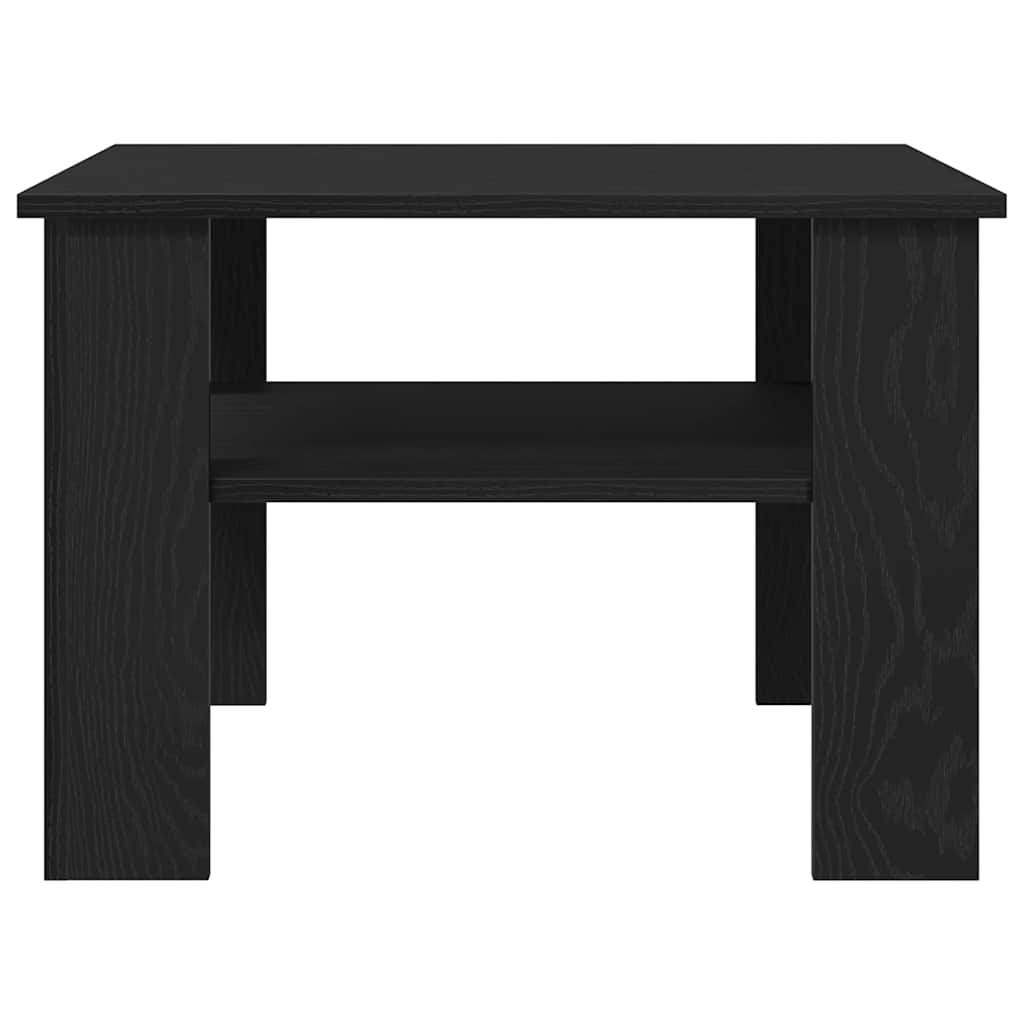 Kaffebord Svart Eik 60 x 60 x 42 cm Konstruert tre