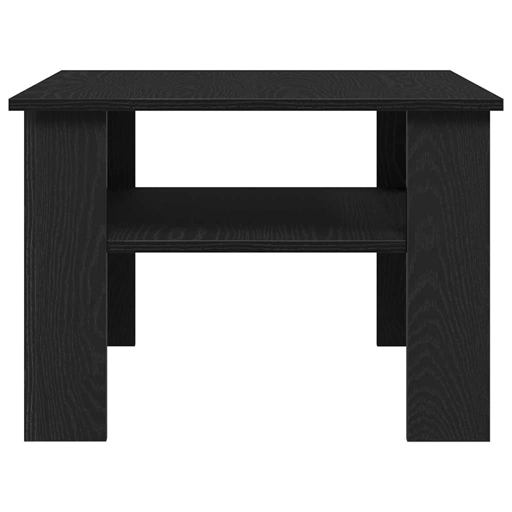 Kaffebord Svart Eik 60 x 60 x 42 cm Konstruert tre