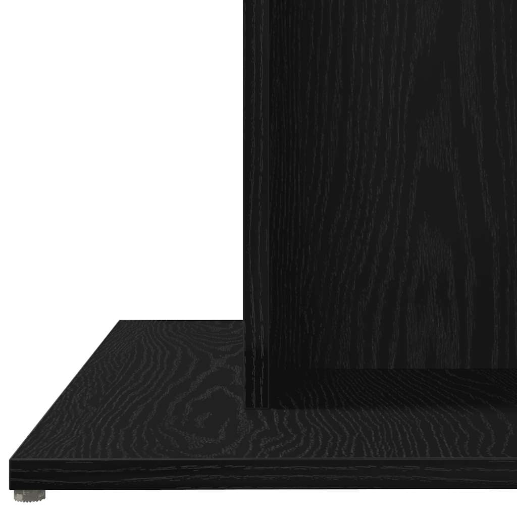Spisebord svart eik 80x80x75 cm konstruert tre
