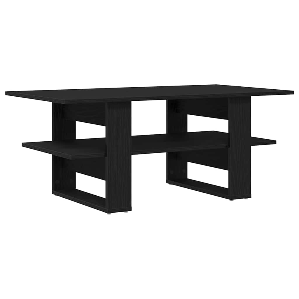 Kaffebord Svart Eik 102 x 55 x 42 cm Konstruert tre