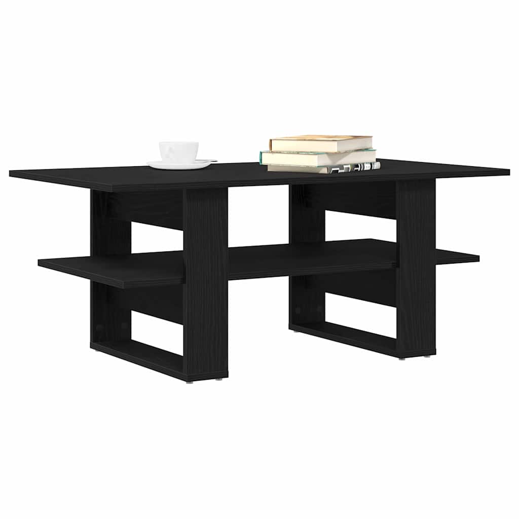 Kaffebord Svart Eik 102 x 55 x 42 cm Konstruert tre