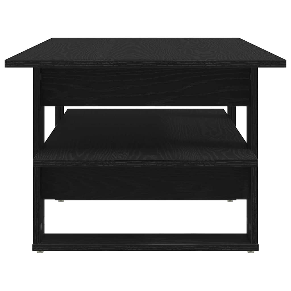 Kaffebord Svart Eik 102 x 55 x 42 cm Konstruert tre