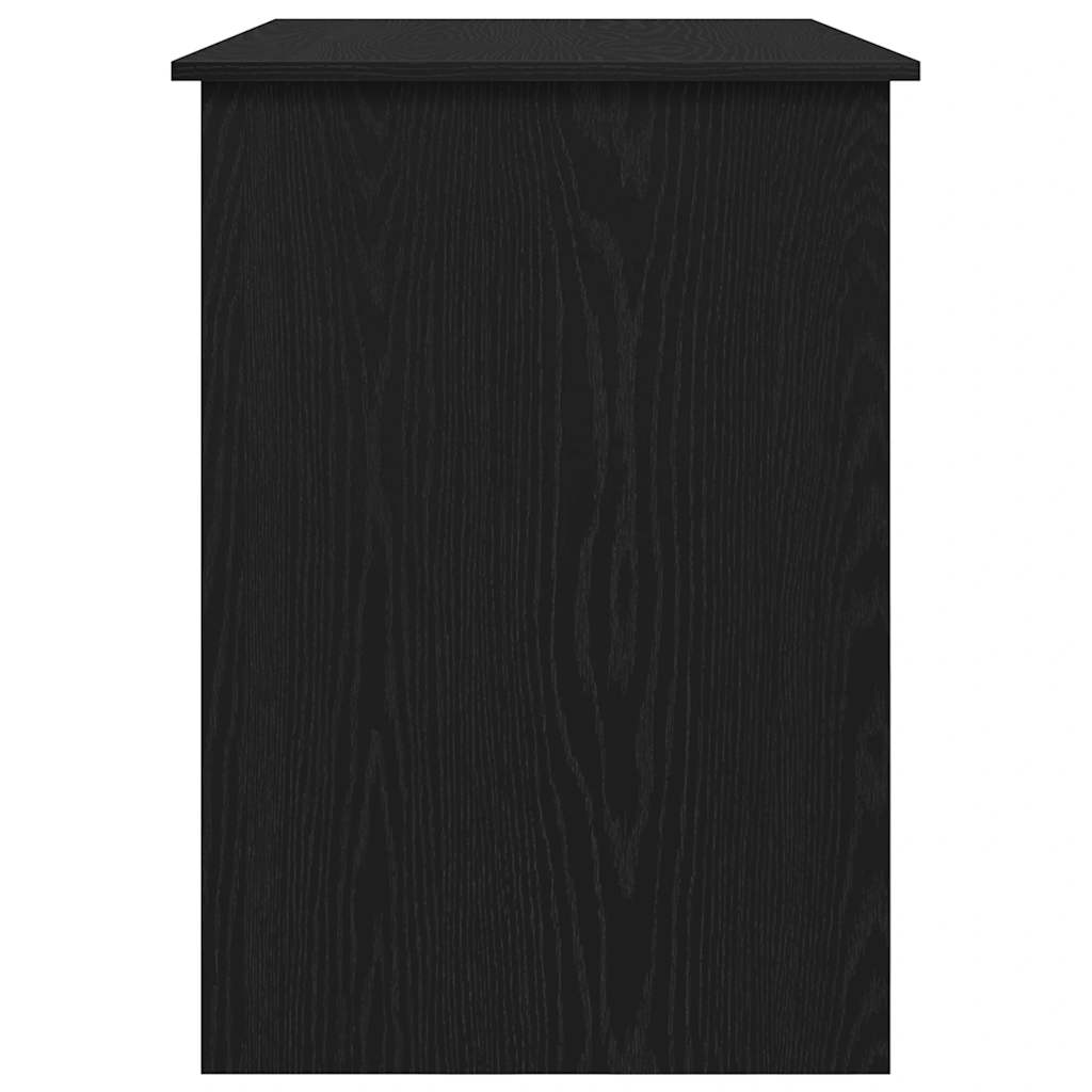 Skrivebord svart eik 100x55x75 cm konstruert tre