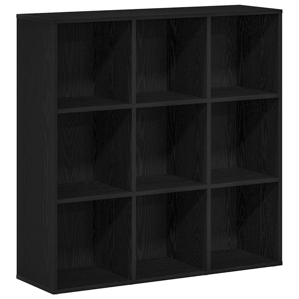 Bokskap svart eik 98x29x97,5 cm konstruert tre