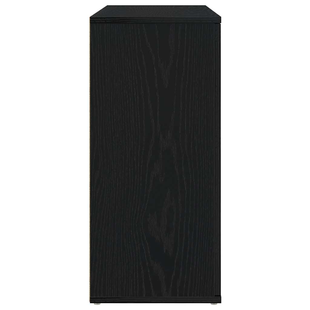 Skjenk svart eik 91x29,5x65 cm konstruert tre