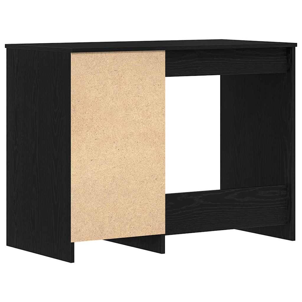 Skrivebord Svart Eik 100 x 50 x 76 cm Konstruert tre