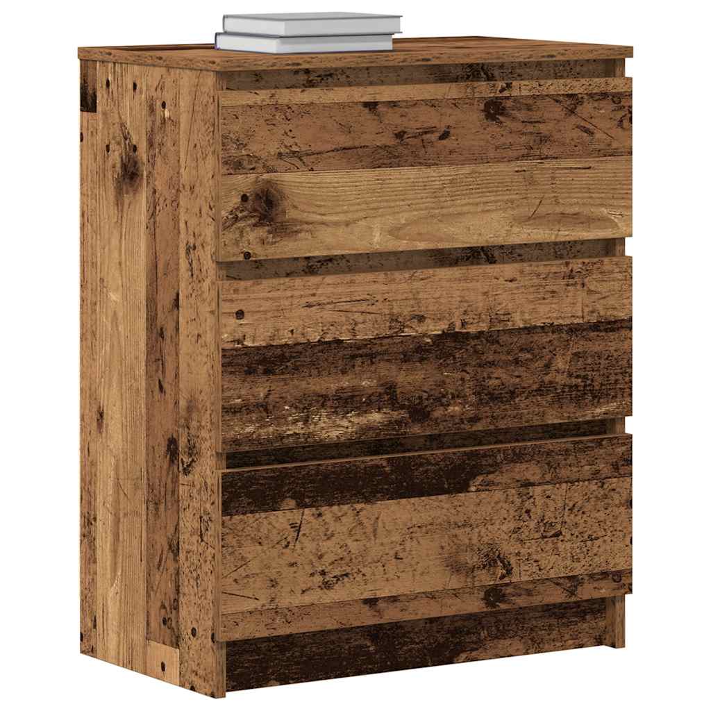 Skjenk gammelt tre 60x35x76 cm konstruert tre