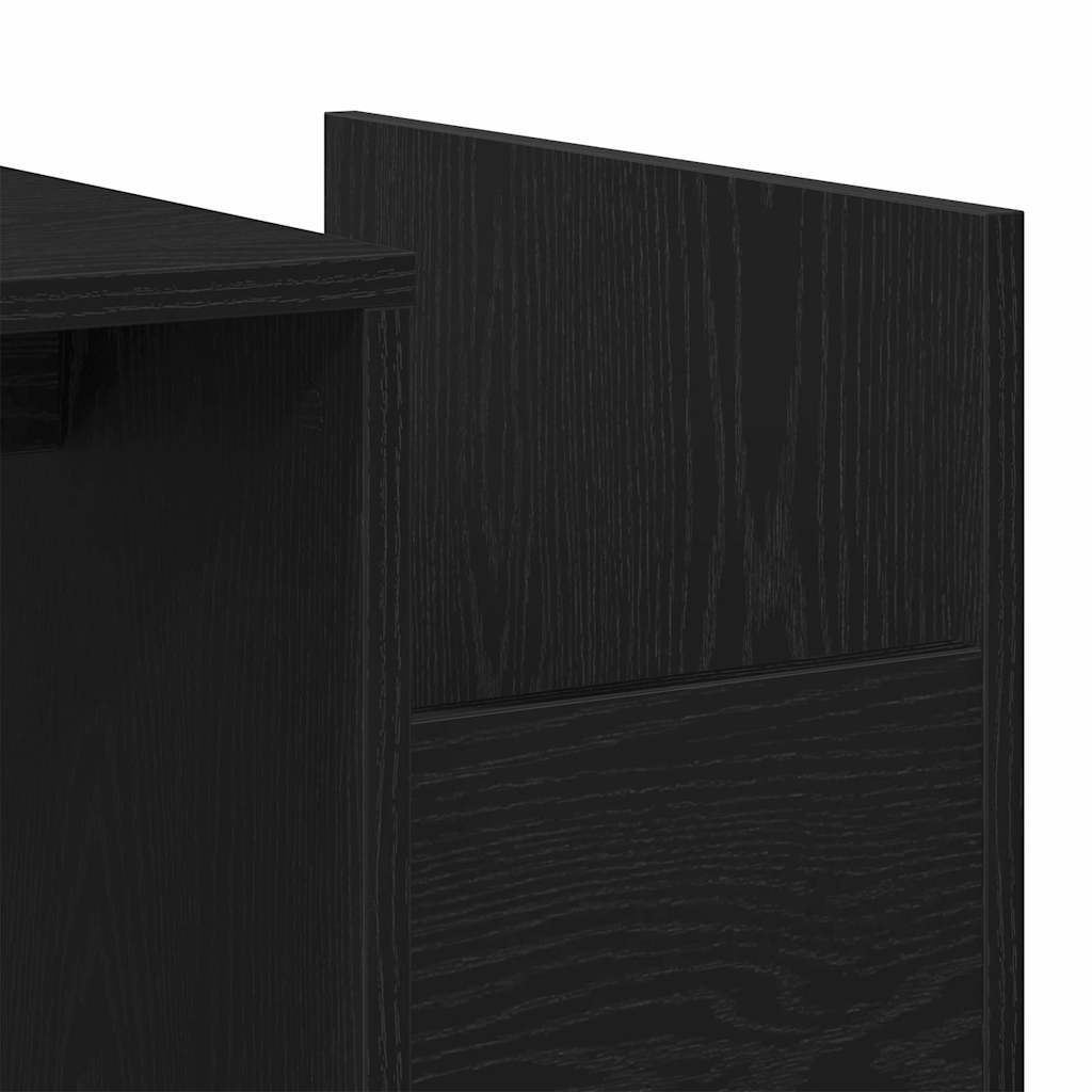 Kaffebord Svart Eik 90 x 45 x 35 cm Konstruert tre