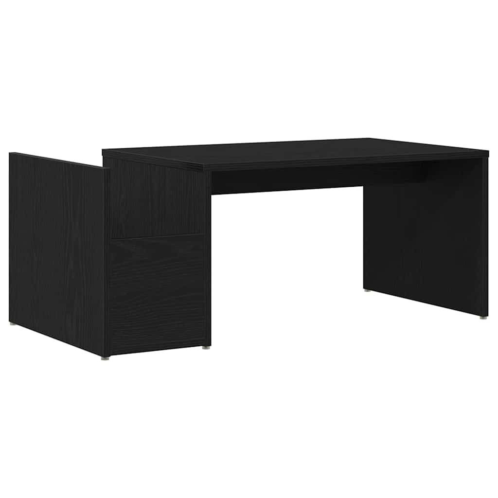 Kaffebord Svart Eik 90 x 45 x 35 cm Konstruert tre