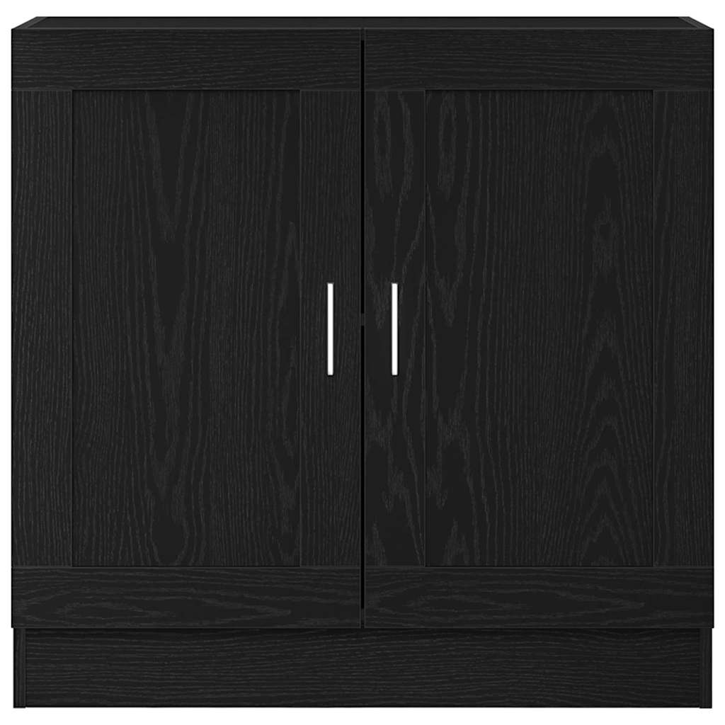 Bokskap Svart Eik 82,5 x 30,5 x 80 cm Konstruert tre