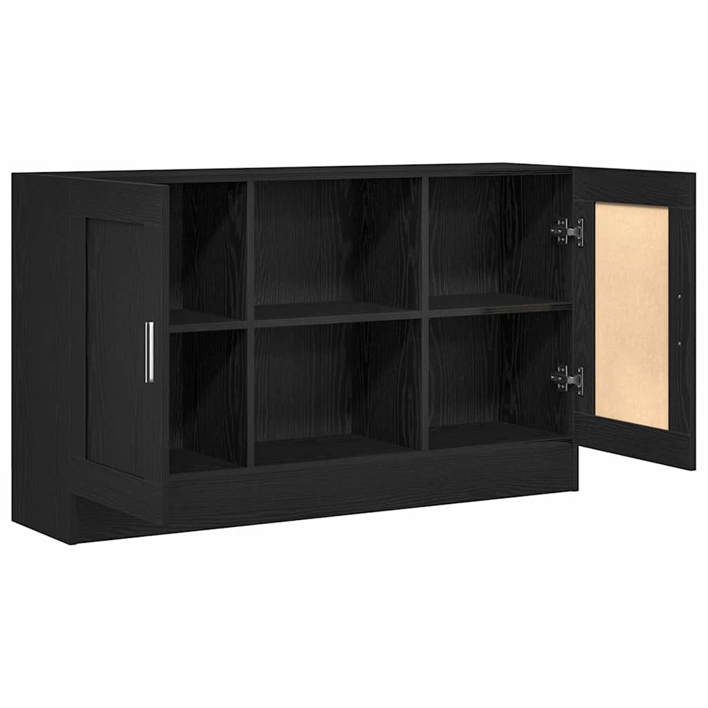 Serviesskap Svart Eik 120 x 30,5 x 70 cm Konstruert tre
