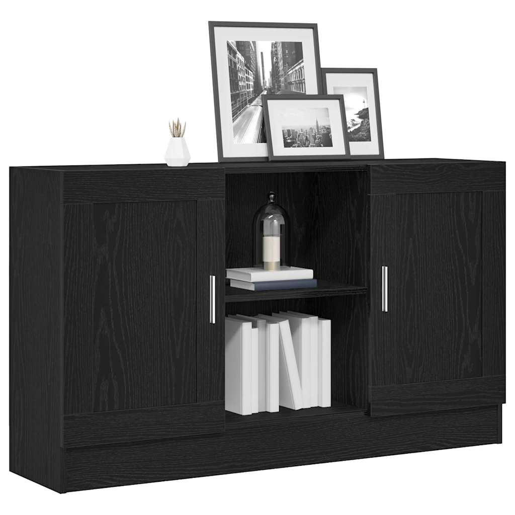 Serviesskap Svart Eik 120 x 30,5 x 70 cm Konstruert tre
