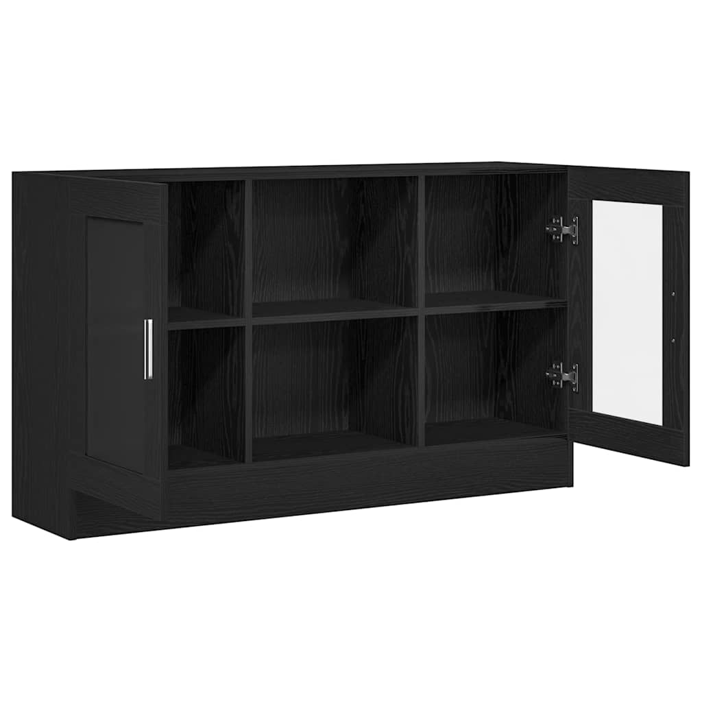 Serviesskap Svart Eik 120 x 30,5 x 70 cm Konstruert tre