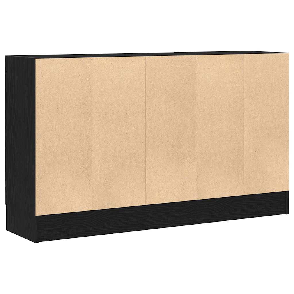 Serviesskap Svart Eik 120 x 30,5 x 70 cm Konstruert tre