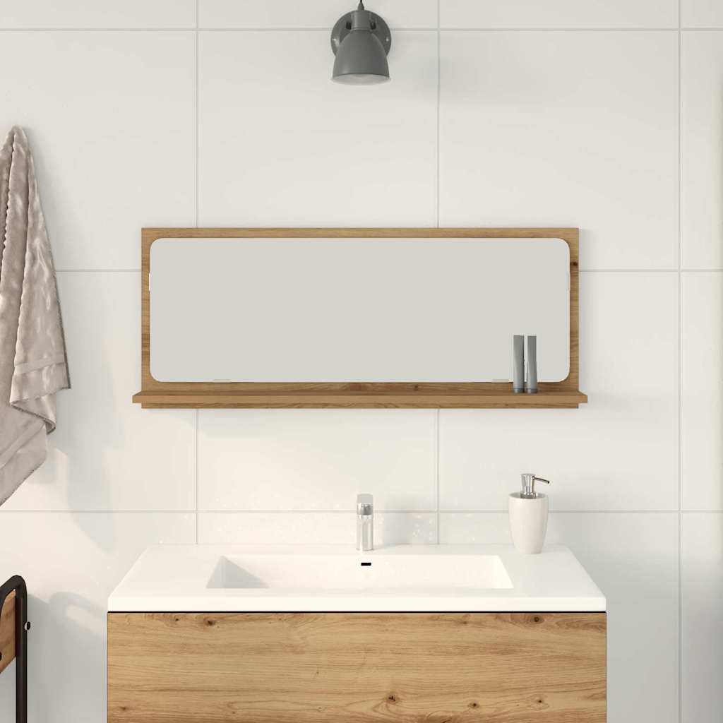 Speilhylle artisan eik 90 x 10,5 x 37 cm Konstruert tre