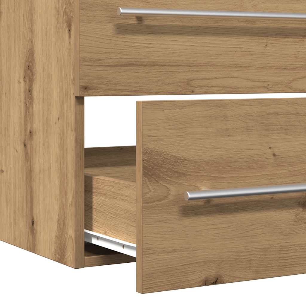 Badeservantskap artisan eik 80x38,5x48 cm konstruert tre