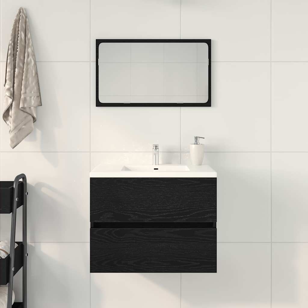 Servantskap svart eik 60x38,5x45 cm konstruert tre