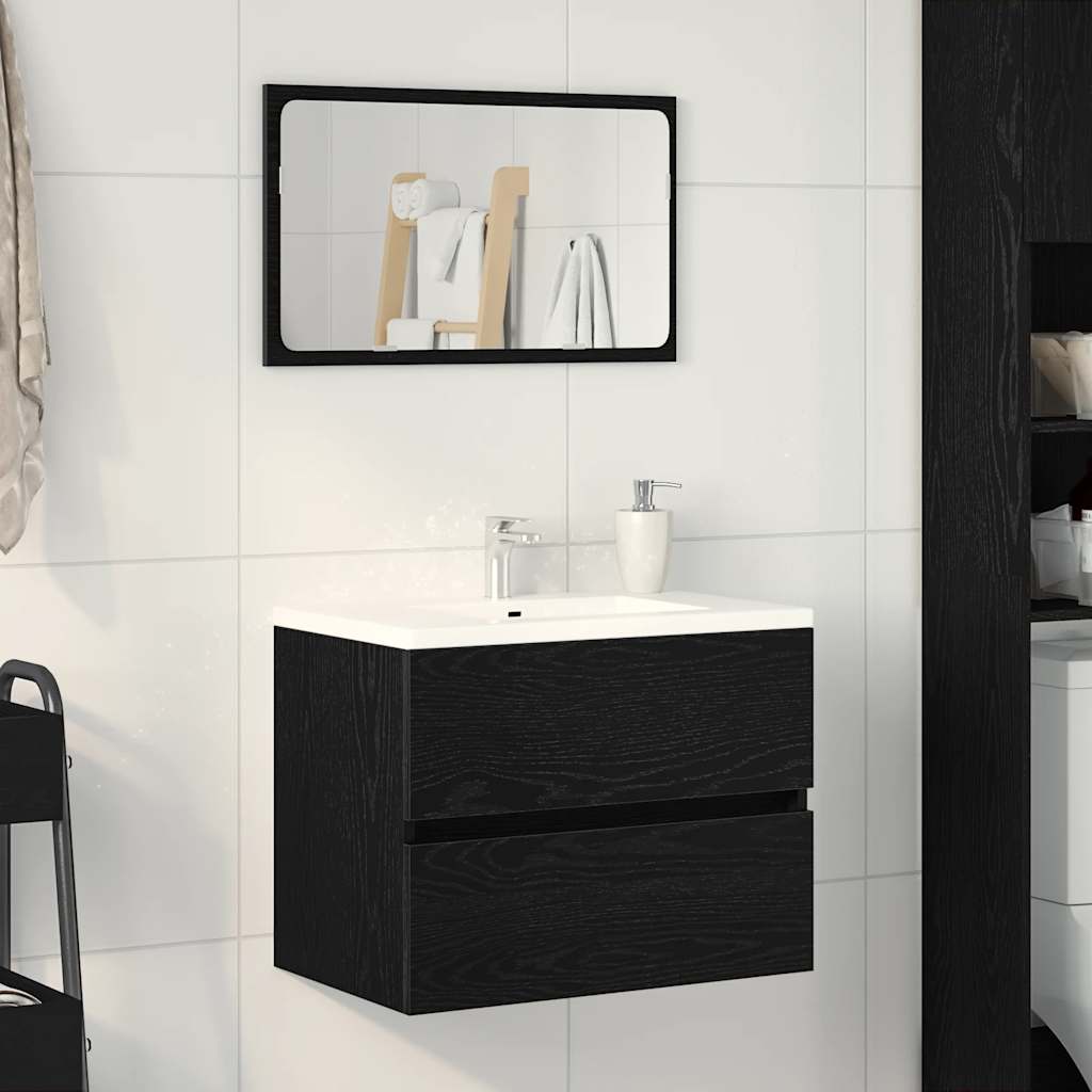 Servantskap svart eik 60x38,5x45 cm konstruert tre