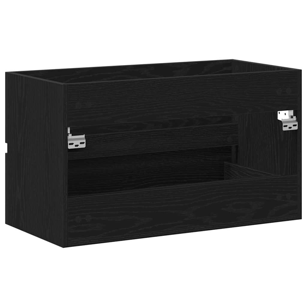 Servantskap svart eik 80x38,5x45 cm konstruert tre