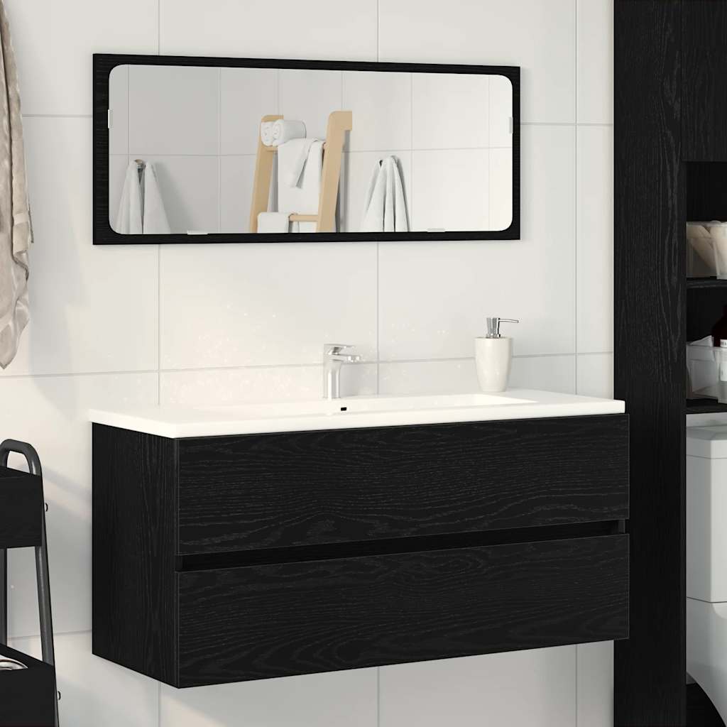 Servantskap svart eik 100x38,5x45 cm sponplate