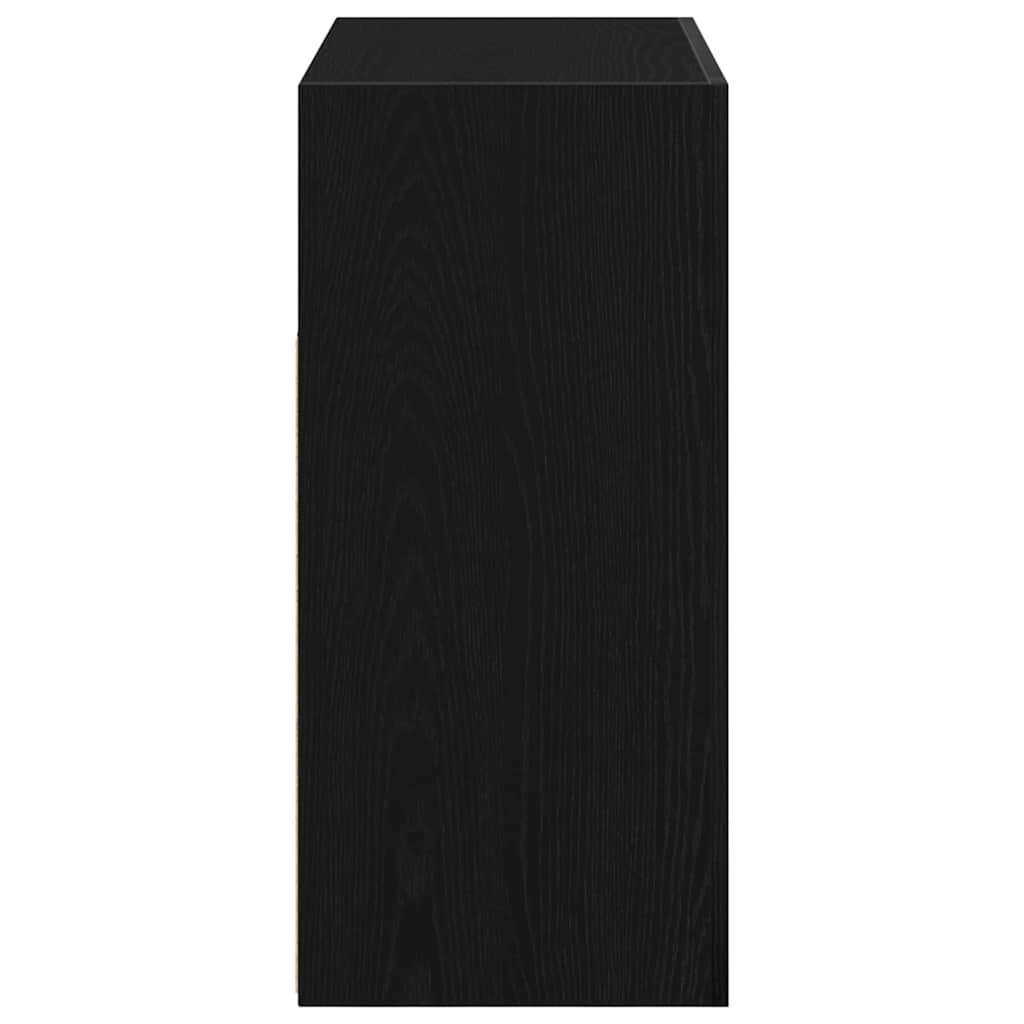 Serviesskap Svart Eik 80 x 35 x 75 cm Konstruert tre