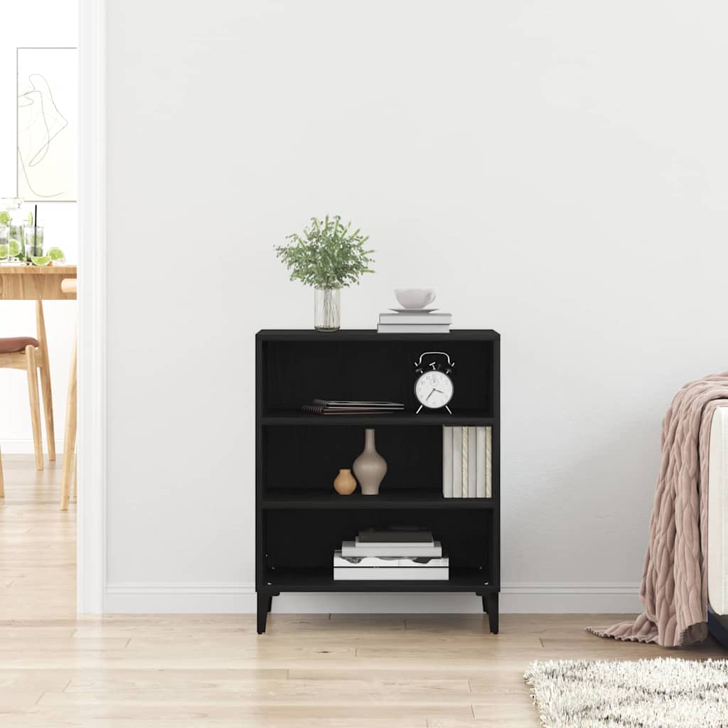 Serviesskap Svart Eik 57 x 35 x 70 cm Konstruert tre