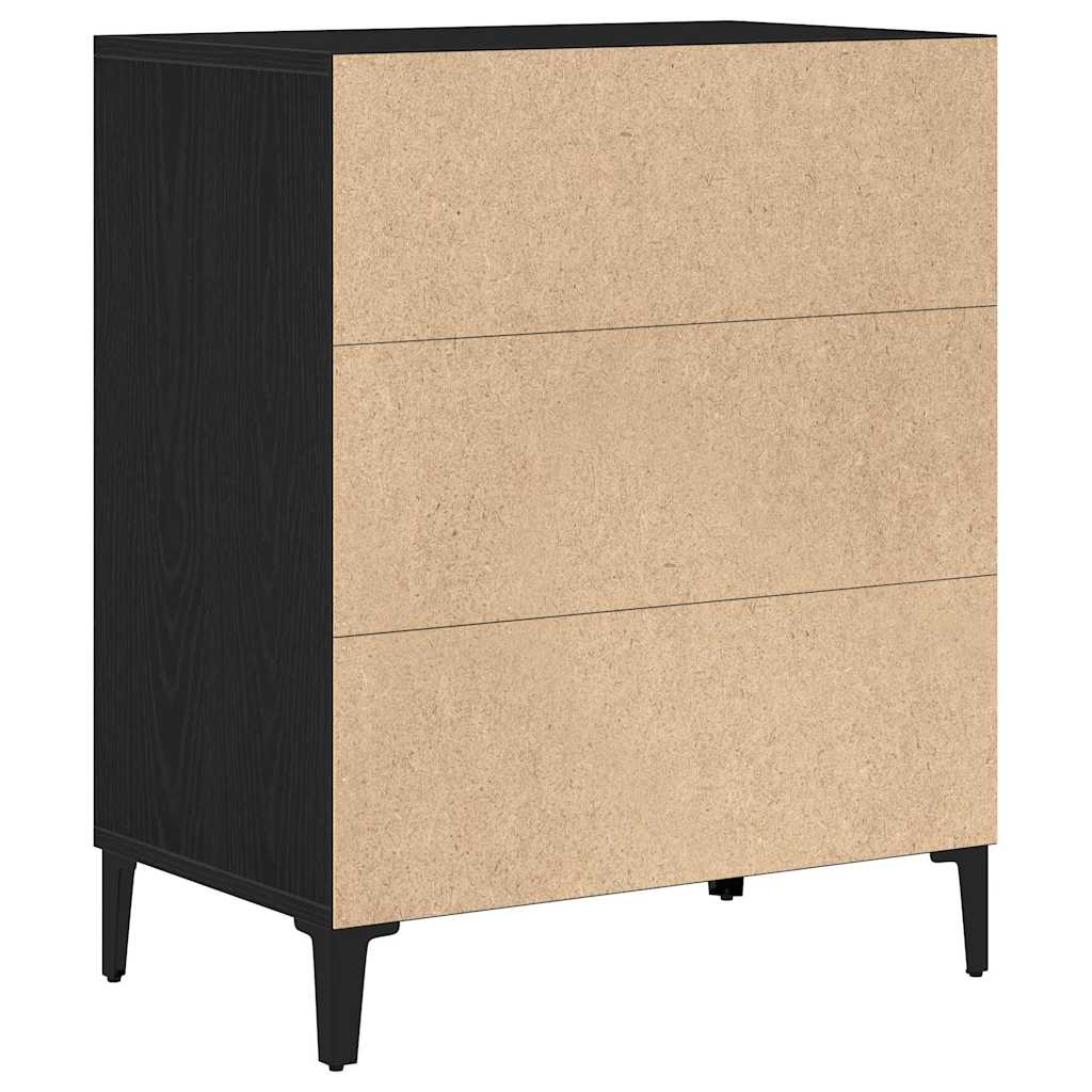 Serviesskap Svart Eik 57 x 35 x 70 cm Konstruert tre