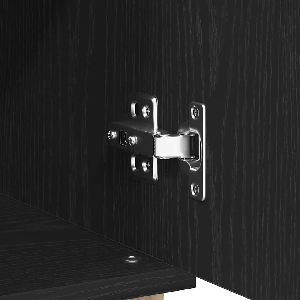 Serviesskap Svart Eik 60 x 35 x 70 cm Konstruert tre