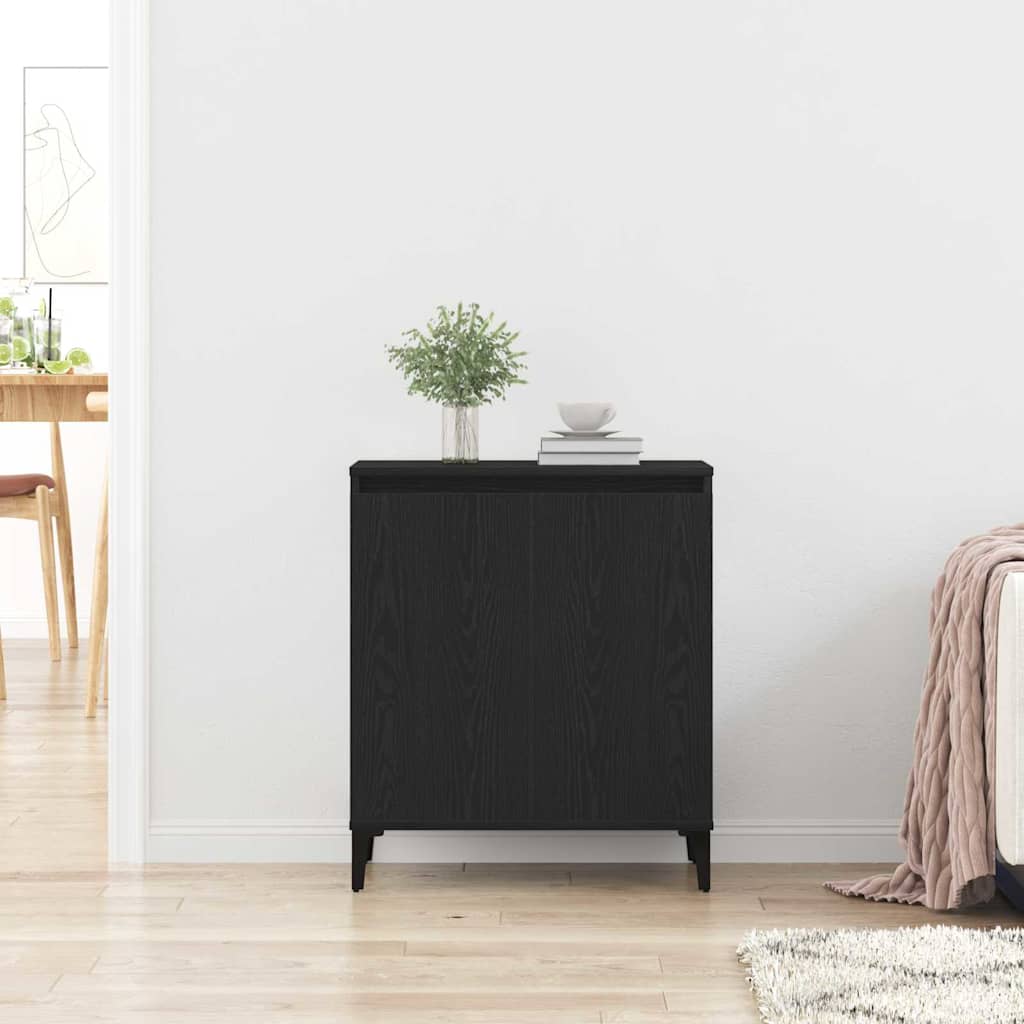 Serviesskap Svart Eik 60 x 35 x 70 cm Konstruert tre