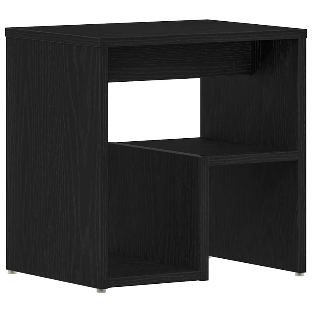 Nattbordskap 2 pcs Svart Eik 40 x 30 x 40 cm Konstruert tre