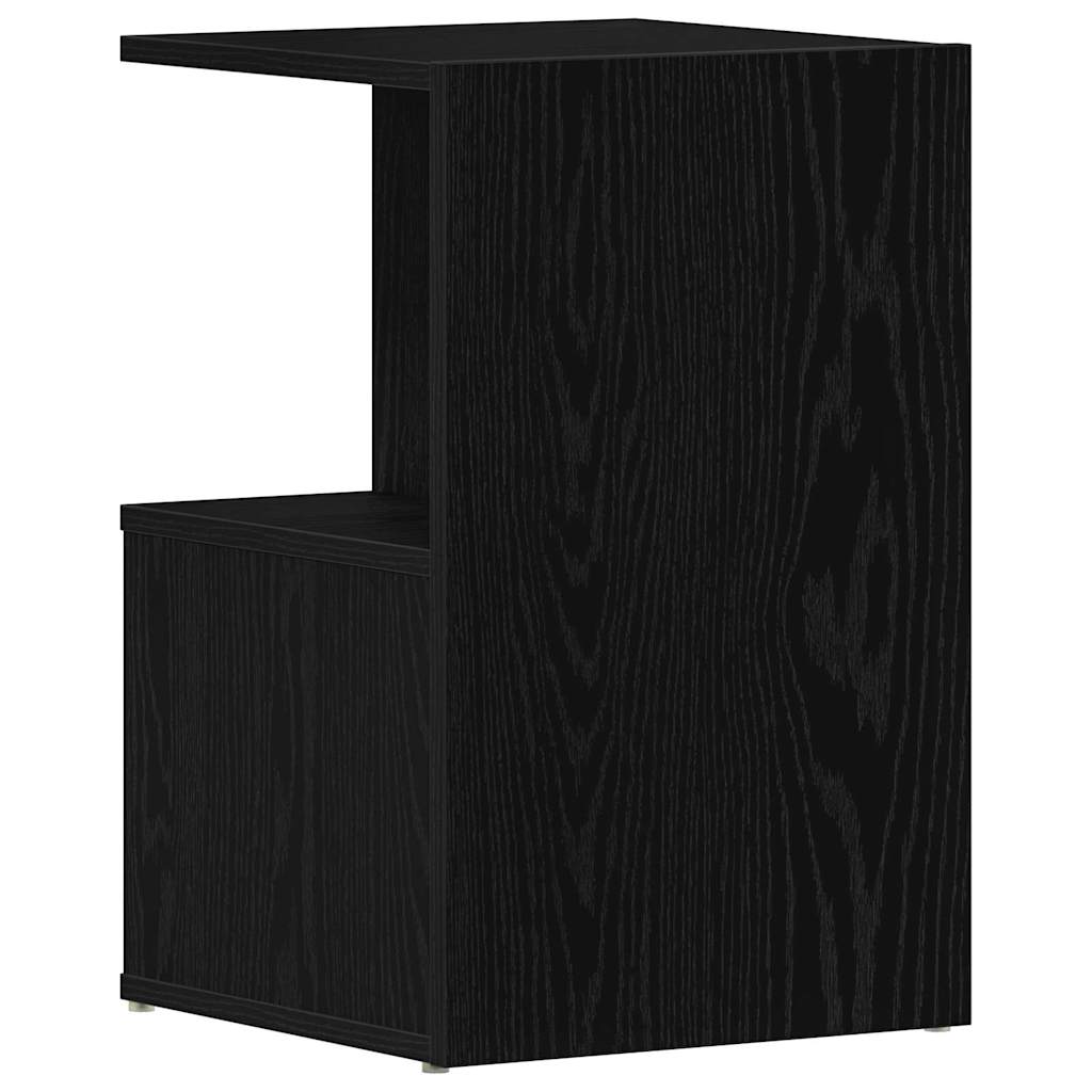 Nattbordskap Svart Eik 35 x 35 x 55 cm Konstruert tre
