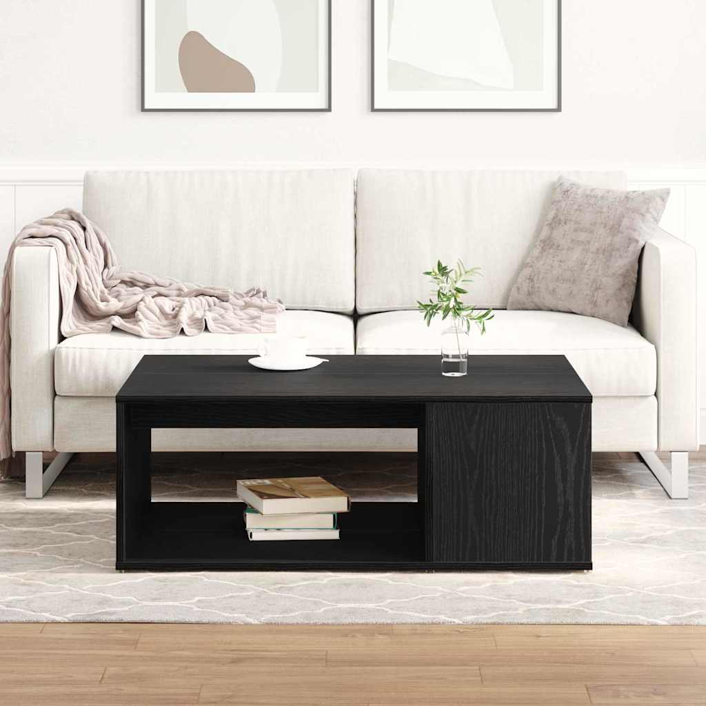 Kaffebord Svart Eik 90 x 67 x 33 cm Konstruert tre