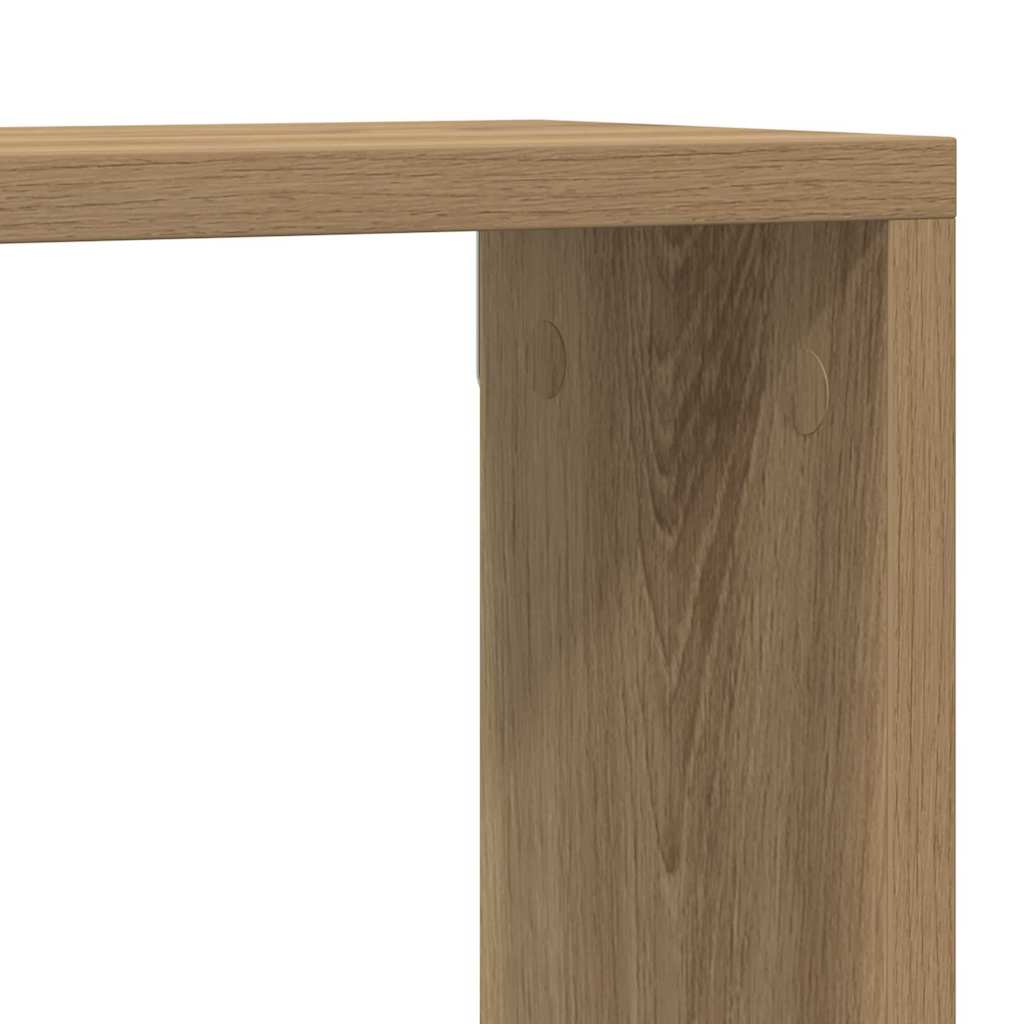 Vegghyller 2 pcs Kunstnerisk Eik 80 x 15 x 26 cm Konstruert tre