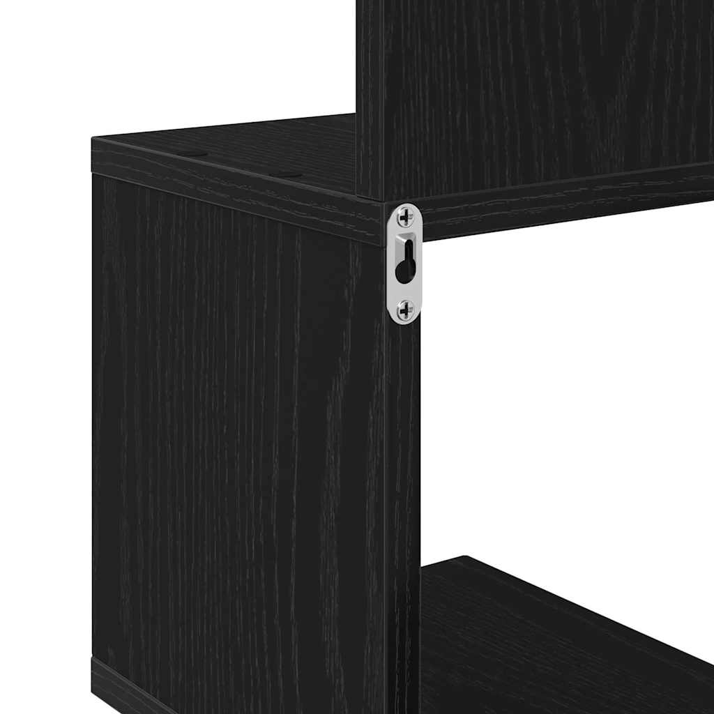 Hjørnehylle Svart Eik 20 x 20 x 127,5 cm Konstruert tre