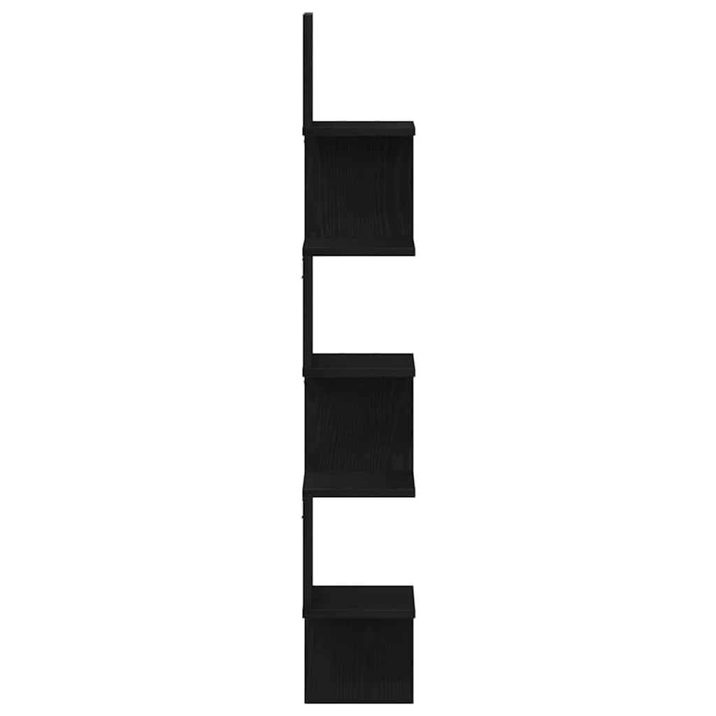 Hjørnehylle Svart Eik 20 x 20 x 127,5 cm Konstruert tre
