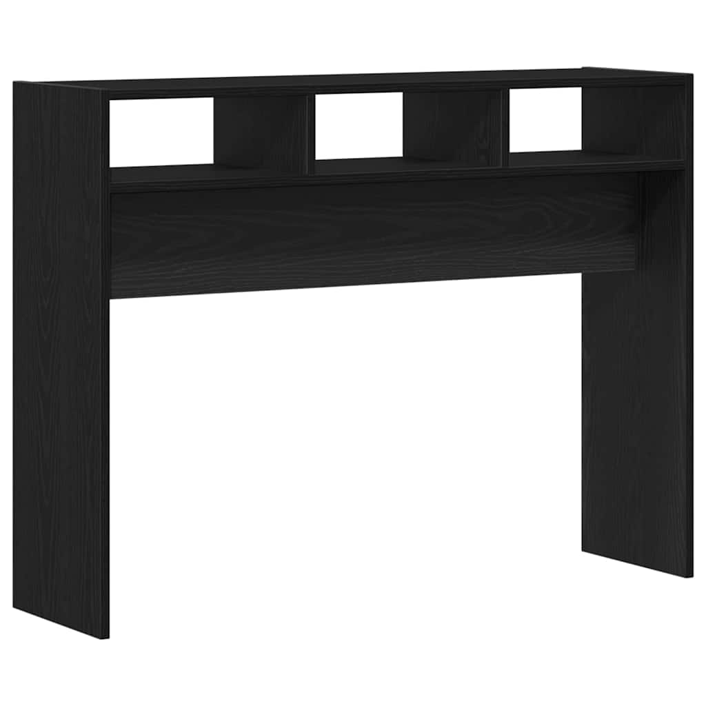 Konsollbord Svart eik 105 x 30 x 80 cm Konstruert tre