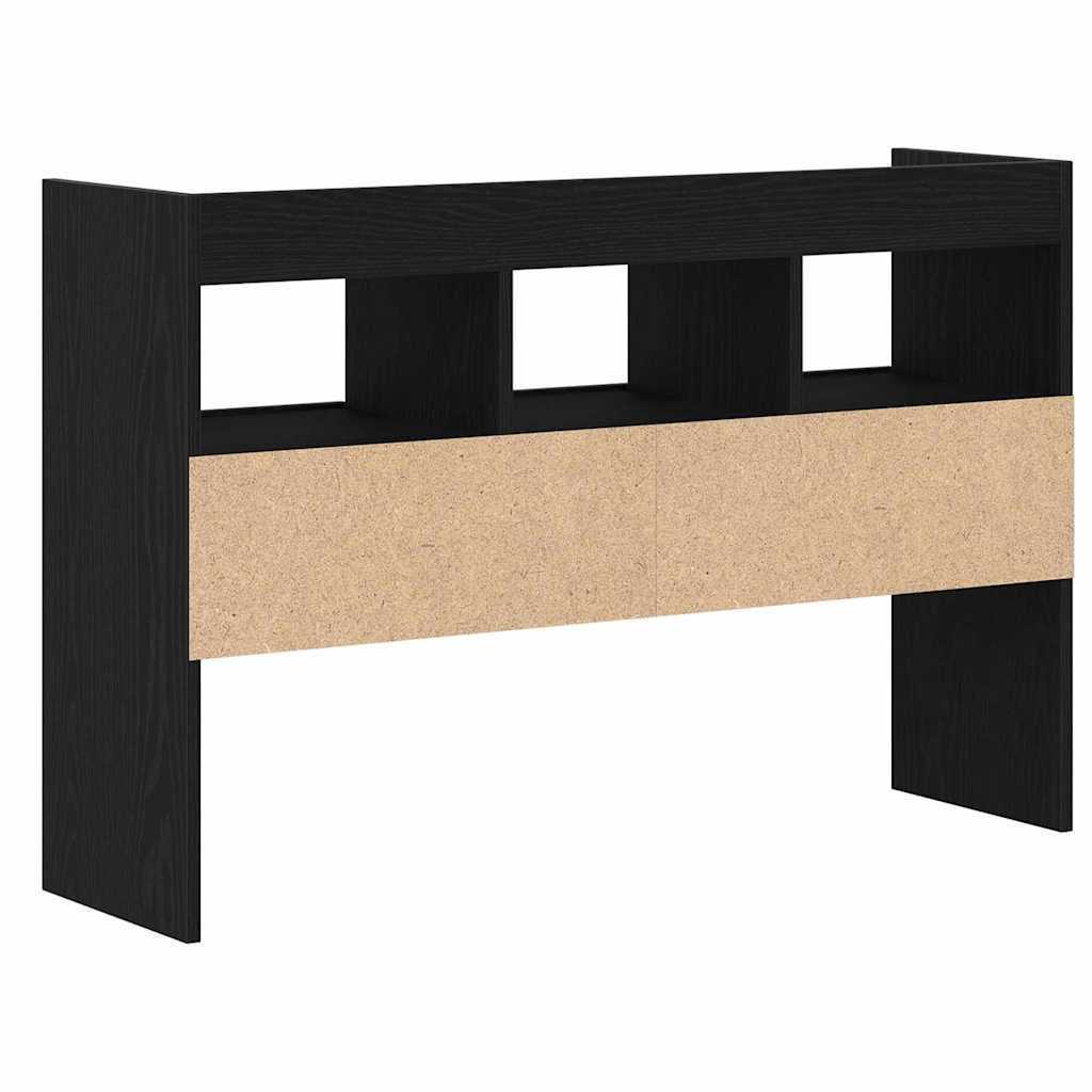 Serviesskap med skuff Svart Eik 105 x 30 x 70 cm Konstruert tre