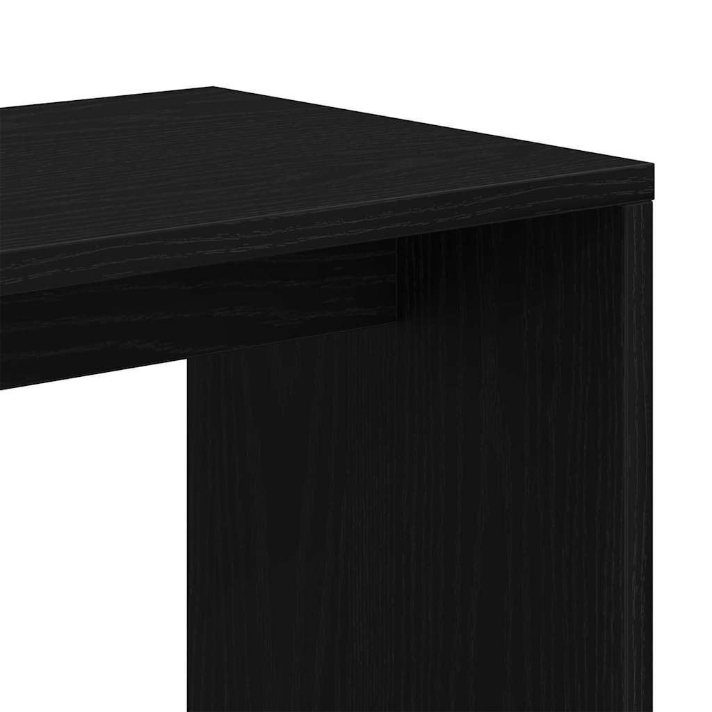 Nesting Bord 3 pcs Svart Eik Konstruert tre